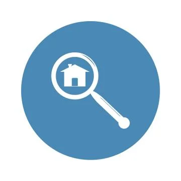 Search Icon Vector flat design style Stock Illustration