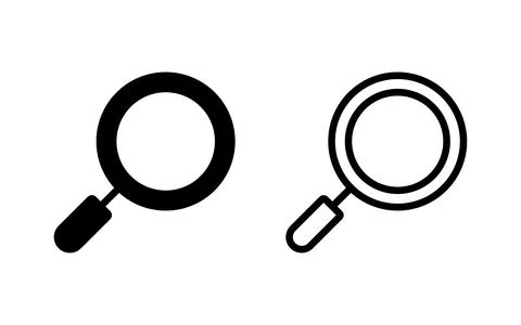 Search icon vector illustration. search magnifying glass sign and symbol Illustrazione stock