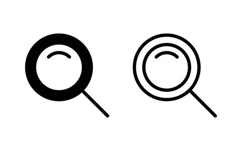 Search icon vector illustration. search magnifying glass sign and symbol Illustrazione stock