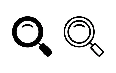 Search icon vector illustration. search magnifying glass sign and symbol Illustrazione stock
