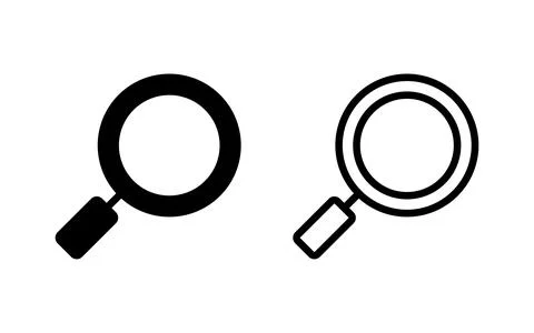 Search icon vector illustration. search magnifying glass sign and symbol Illustrazione stock