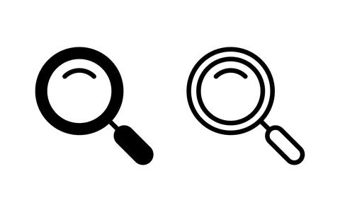 Search icon vector illustration. search magnifying glass sign and symbol Stockillustratie