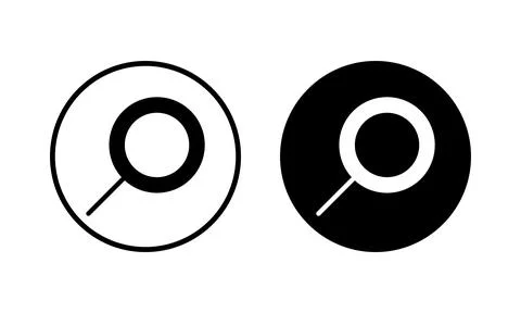 Search icon vector illustration. search magnifying glass sign and symbol Stockillustratie