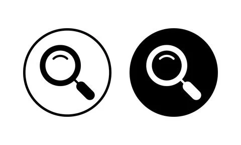 Search icon vector illustration. search magnifying glass sign and symbol Stockillustratie