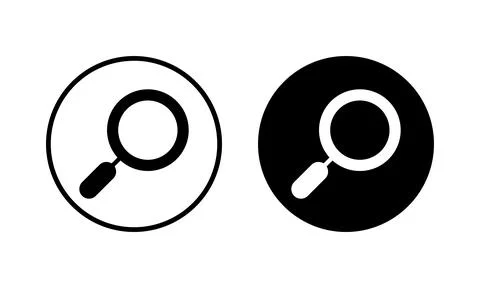 Search icon vector illustration. search magnifying glass sign and symbol Stockillustratie