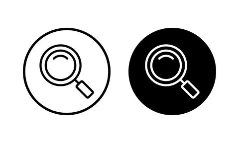 Search icon vector illustration. search magnifying glass sign and symbol Illustrazione stock