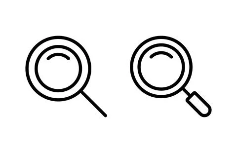 Search icon vector illustration. search magnifying glass sign and symbol Stock Illustration