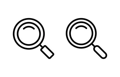 Search icon vector illustration. search magnifying glass sign and symbol Stockillustratie