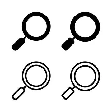 Search icon vector illustration. search magnifying glass sign and symbol Stock Illustration