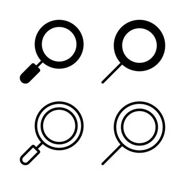 Search icon vector illustration. search magnifying glass sign and symbol Stock Illustration