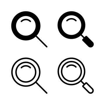 Search icon vector illustration. search magnifying glass sign and symbol Stock Illustration