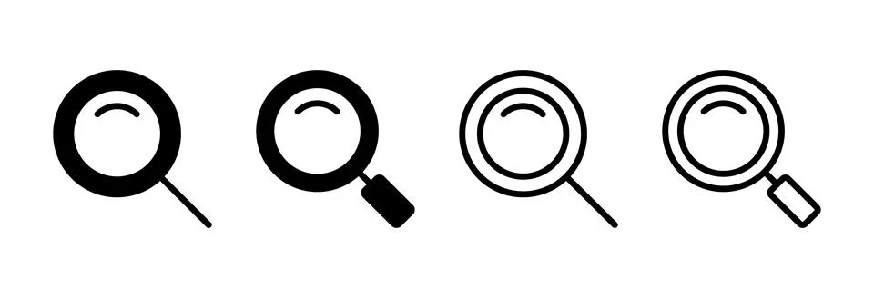 Search icon vector illustration. search magnifying glass sign and symbol Stock Illustration