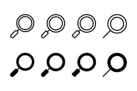 Search icon vector illustration. search magnifying glass sign and symbol Illustrazione stock
