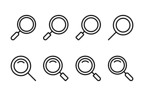 Search icon vector illustration. search magnifying glass sign and symbol Stock Illustration