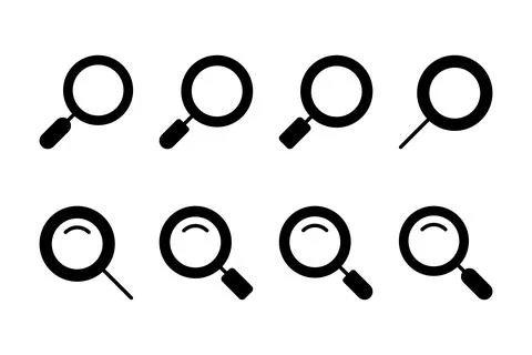 Search icon vector illustration. search magnifying glass sign and symbol Stock Illustration