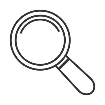 Search icon vector isolated on white background. Stock Illustration