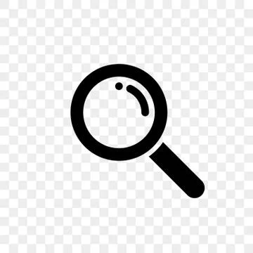 Search icon of vector magnifier for internet search engine or web browser des Stock-Illustration