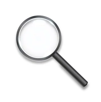 Search icon vector. Magnifying Glass Isolated On White Background, With Gradient Stock Illustration