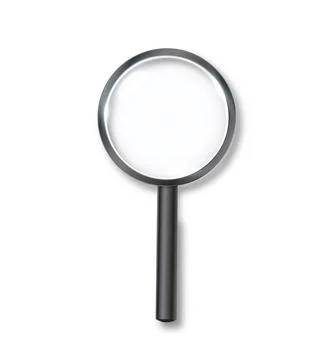 Search icon vector. Magnifying Glass Isolated On White Background, With Gradient Stockillustratie