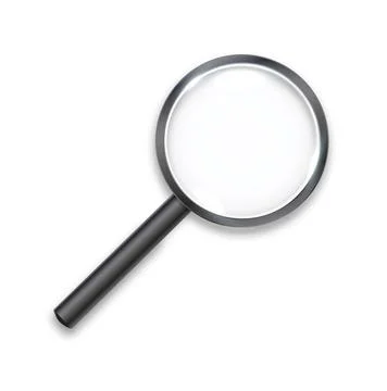 Search icon vector. Magnifying Glass Isolated On White Background, With Gradient Stockillustratie