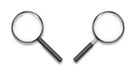 Search icon vector. Magnifying Glass Isolated On White Background, With Gradient Stock Illustration