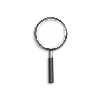 Search icon vector. Magnifying Glass Isolated On White Background, With Gradient Stock Illustration