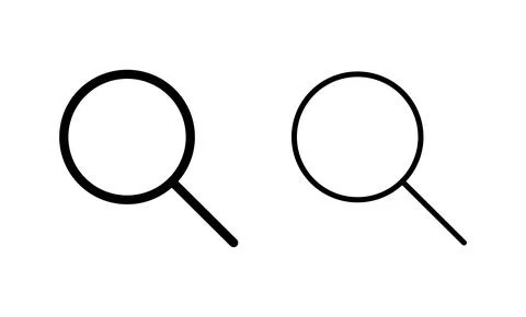 Search icon vector. search magnifying glass sign and symbol Stock Illustration