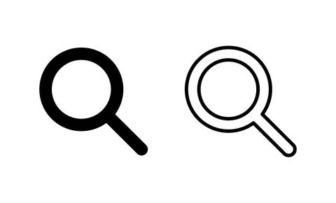 Search icon vector. search magnifying glass sign and symbol Stock Illustration