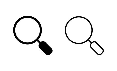 Search icon vector. search magnifying glass sign and symbol Stock Illustration