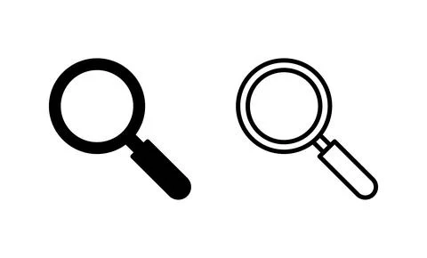 Search icon vector. search magnifying glass sign and symbol Stock Illustration