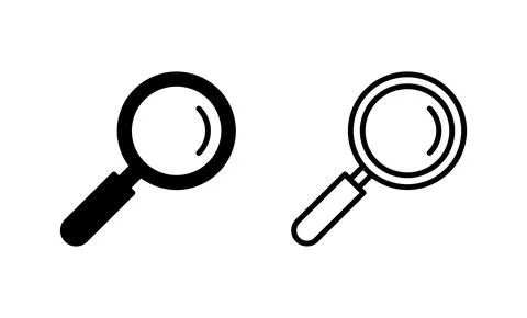 Search icon vector. search magnifying glass sign and symbol Stock Illustration