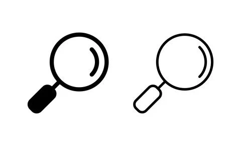 Search icon vector. search magnifying glass sign and symbol Stock Illustration
