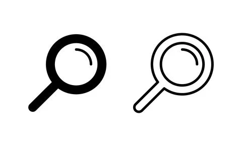 Search icon vector. search magnifying glass sign and symbol Stock Illustration