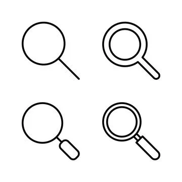 Search icon vector. search magnifying glass sign and symbol Stock Illustration