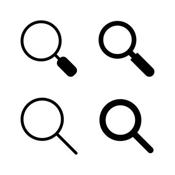 Search icon vector. search magnifying glass sign and symbol Stock Illustration
