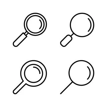 Search icon vector. search magnifying glass sign and symbol Stock Illustration