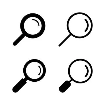 Search icon vector. search magnifying glass sign and symbol Illustrazione stock