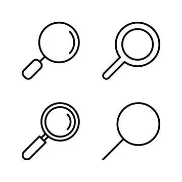 Search icon vector. search magnifying glass sign and symbol Illustrazione stock