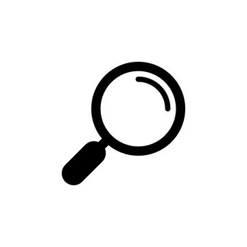 Search icon vector. search magnifying glass icon Stock Illustration