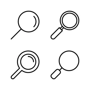 Search icon vector. search magnifying glass sign and symbol Illustrazione stock
