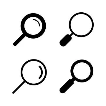Search icon vector. search magnifying glass sign and symbol Stock Illustration