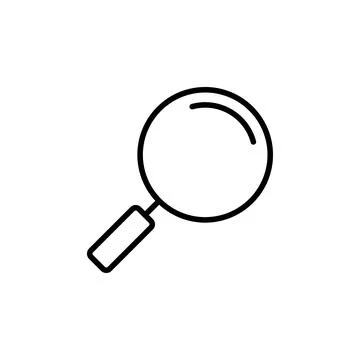 Search icon vector. search magnifying glass icon Illustrazione stock