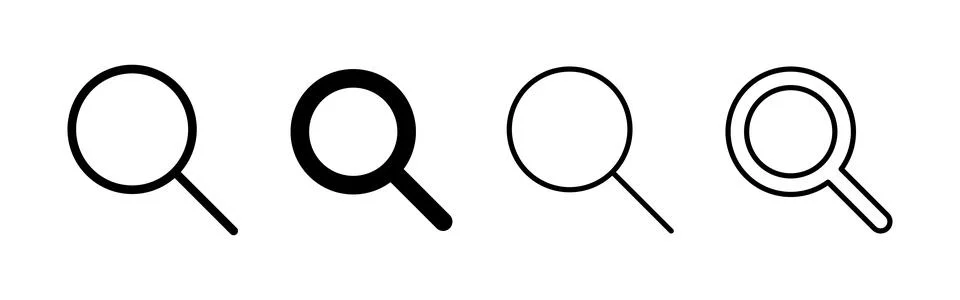 Search icon vector. search magnifying glass sign and symbol Illustrazione stock