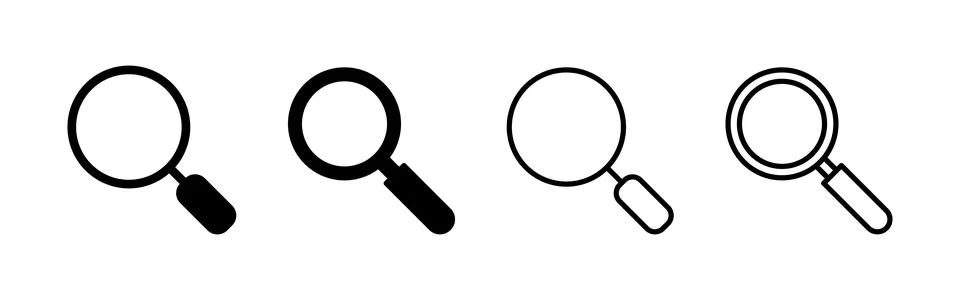 Search icon vector. search magnifying glass sign and symbol Illustrazione stock