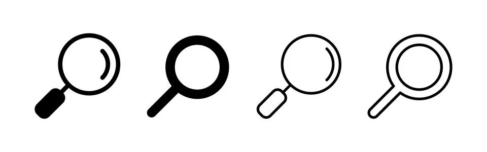 Search icon vector. search magnifying glass sign and symbol Illustrazione stock