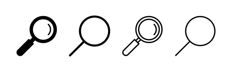 Search icon vector. search magnifying glass sign and symbol Illustrazione stock