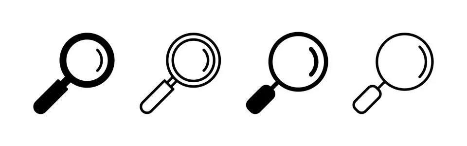 Search icon vector. search magnifying glass sign and symbol Illustrazione stock
