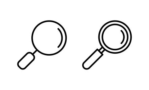 Search icon vector. search magnifying glass sign and symbol Illustrazione stock