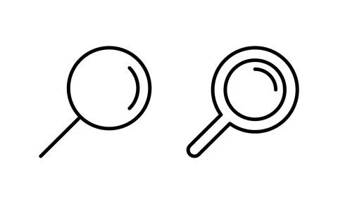 Search icon vector. search magnifying glass sign and symbol Illustrazione stock