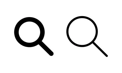Search icon vector. search magnifying glass sign and symbol Illustrazione stock